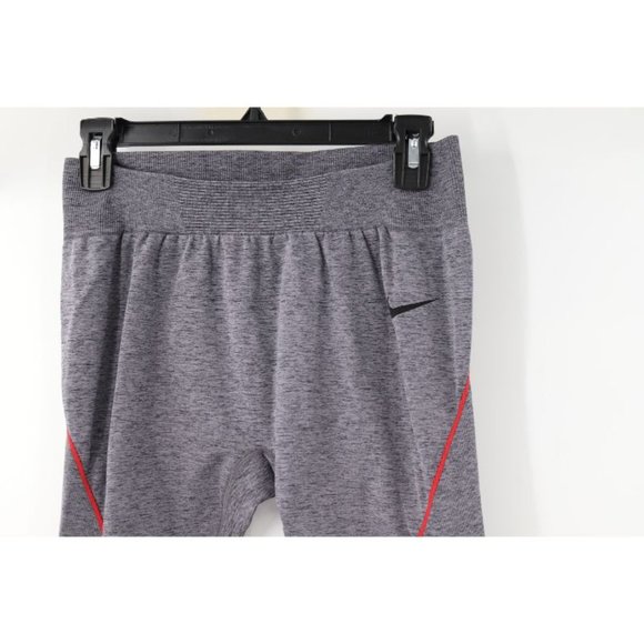 Nike Pro Legging Womens Medium HW Limitless Tight Gray Mid Rise Pant activewear - Picture 3 of 11